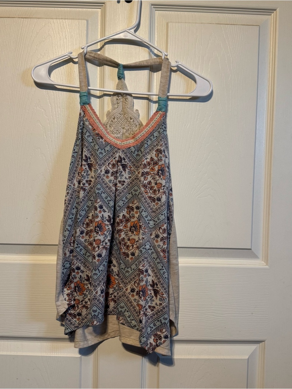 Jolt Multicolor Floral Halter Tank Top